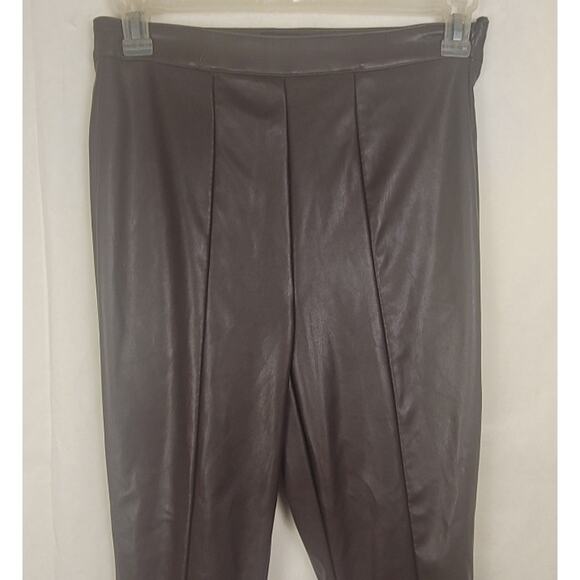 AFRM Sydney brown faux leather stirrup pants Size XS Retro Western Glam - Picture 6 of 10